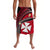 Wallis And Futuna Lavalava Plumeria Flowers With Red Polynesian Pattern LT14 Red - Polynesian Pride