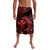 Hawaii Hammerhead Shark Lavalava Polynesian Kakau With Kanaka Red LT14 Red - Polynesian Pride