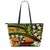 Hawaii Plumeria Polynesian Leather Tote Bag - Hope - AH Black - Polynesian Pride