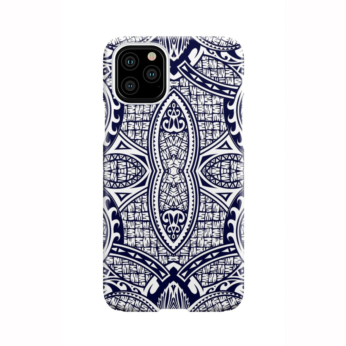 Polynesian Phone Case Blue And White iPhone 11 Pro - Polynesian Pride