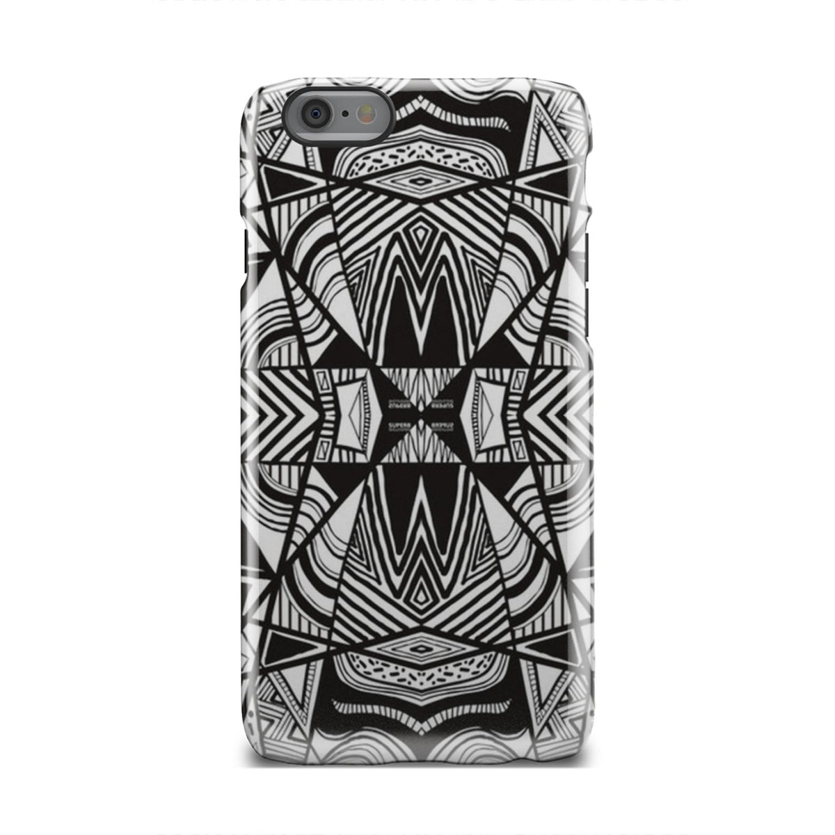 Polynesian Tribal Tough Case White And Black iPhone 6s - Polynesian Pride
