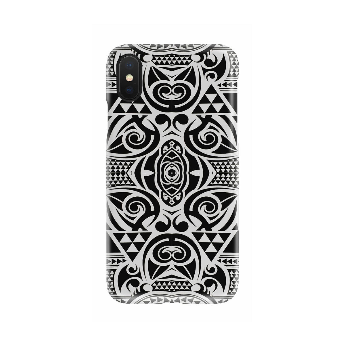 Polynesian Tribal Phone Case Black White - Polynesian Pride