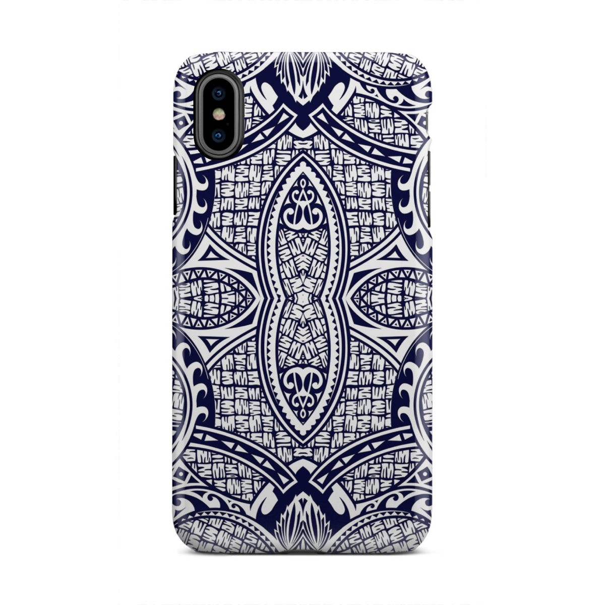 Polynesian Tough Case Blue And White iPhone Xs Max - Polynesian Pride