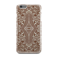 Polynesian Tribal Phone Case Brown iPhone 6s Plus - Polynesian Pride