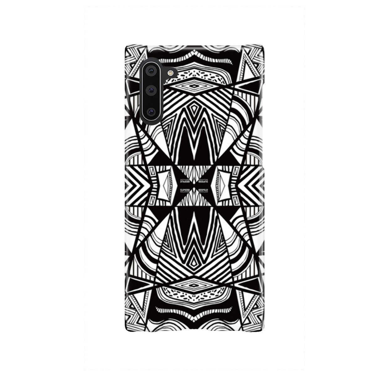 Polynesian Tribal Phone Case White And Black Samsung Galaxy Note 10 - Polynesian Pride