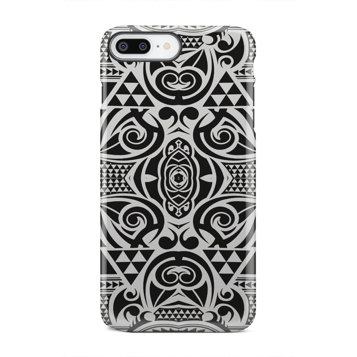 Polynesian Tribal Tough Case Black White iPhone 7 Plus - Polynesian Pride