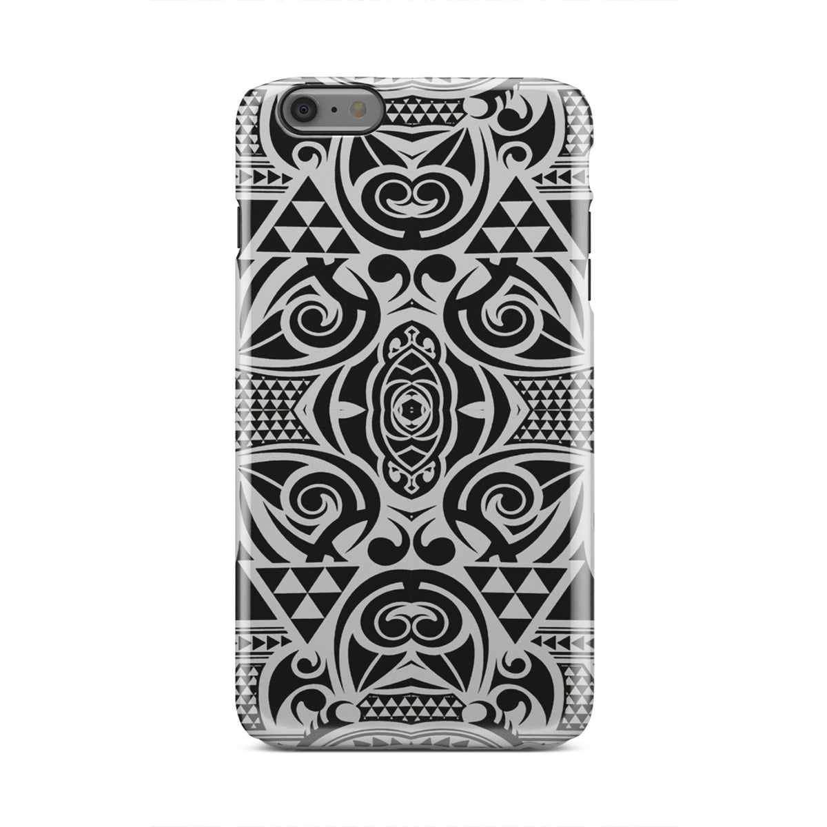 Polynesian Tribal Tough Case Black White iPhone 6 Plus - Polynesian Pride