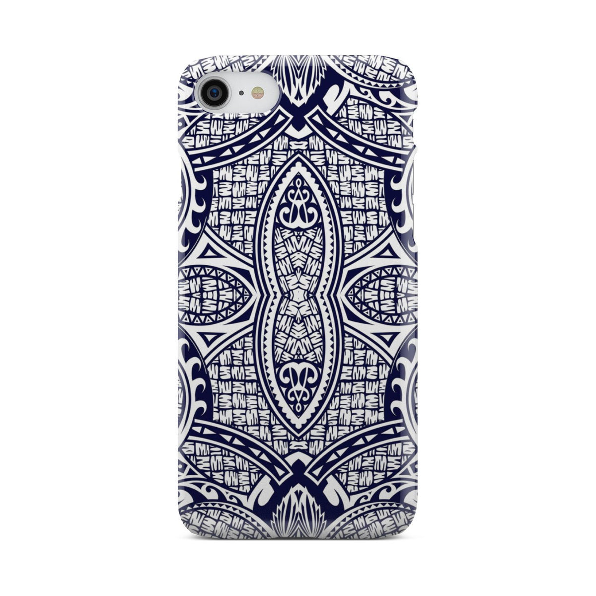 Polynesian Phone Case Blue And White iPhone 7 - Polynesian Pride
