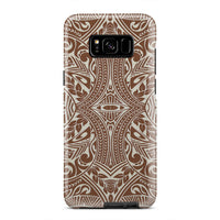 Polynesian Tribal Tough Case Brown Samsung Galaxy S8 Plus - Polynesian Pride