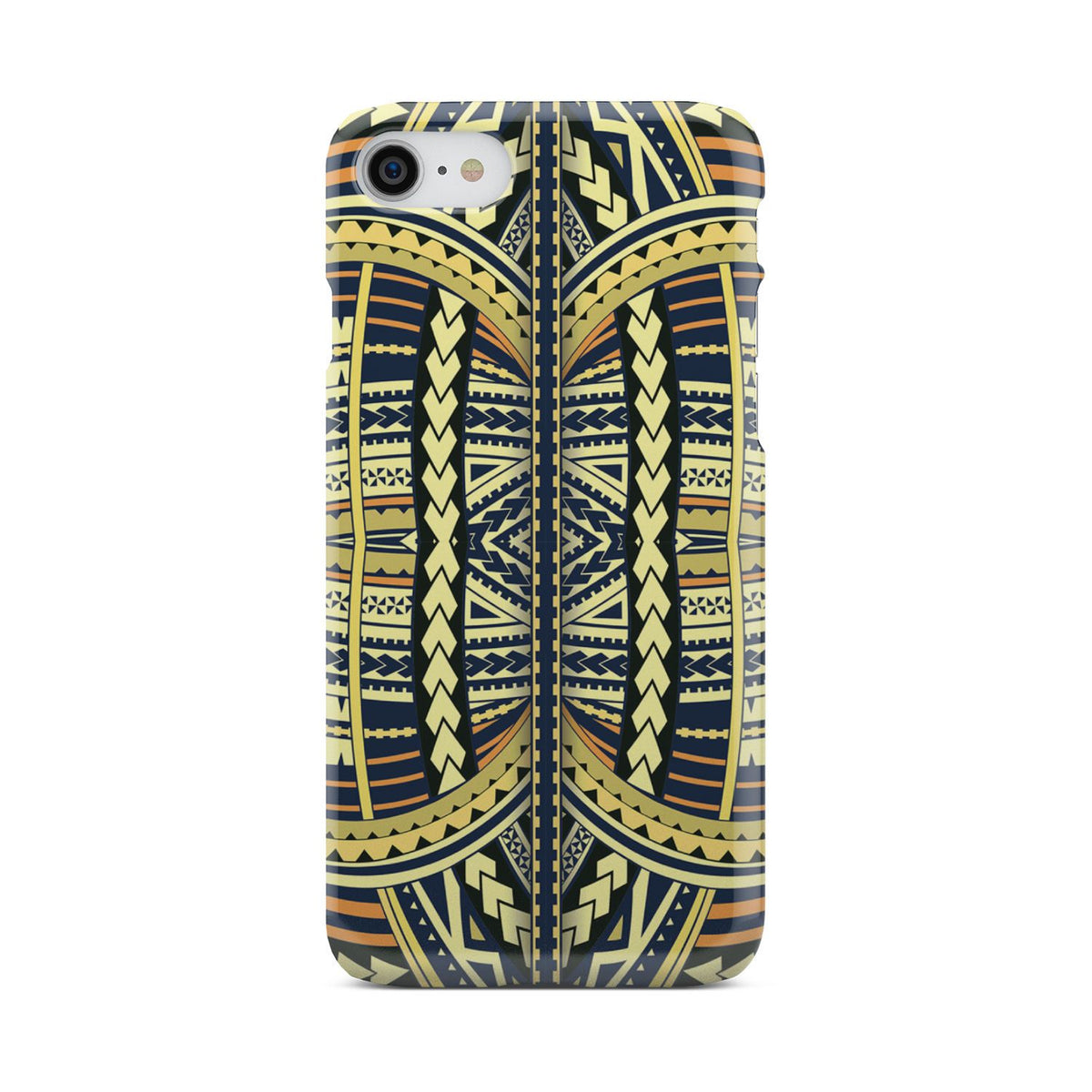 Polynesian Phone Case Yellow iPhone 8 - Polynesian Pride