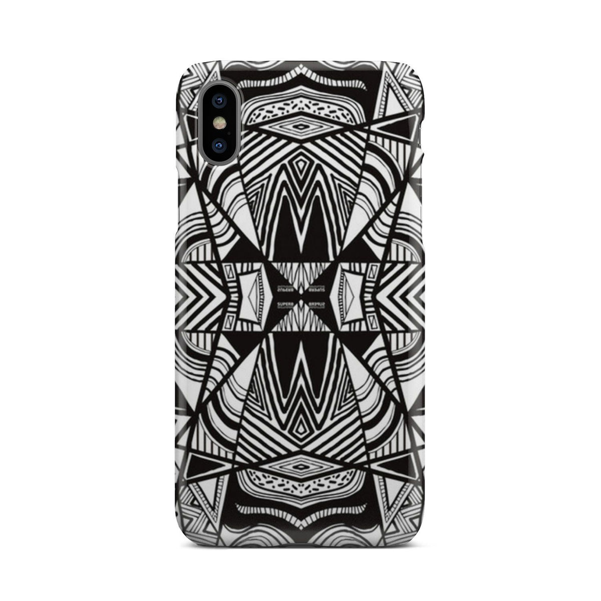Polynesian Tribal Phone Case White And Black iPhone X - Polynesian Pride