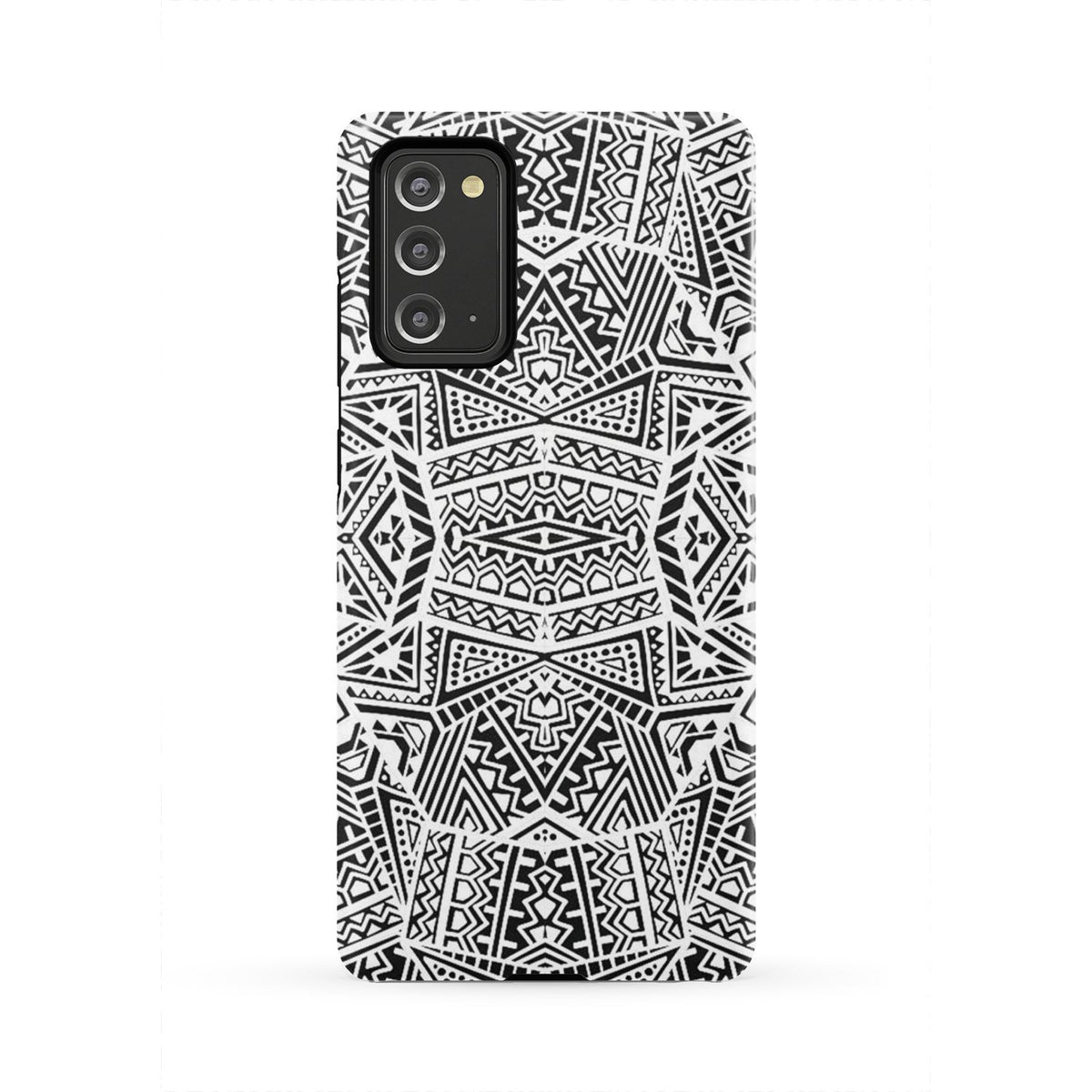Polynesian Tough Case White And Black Samsung Galaxy Note 20 - Polynesian Pride