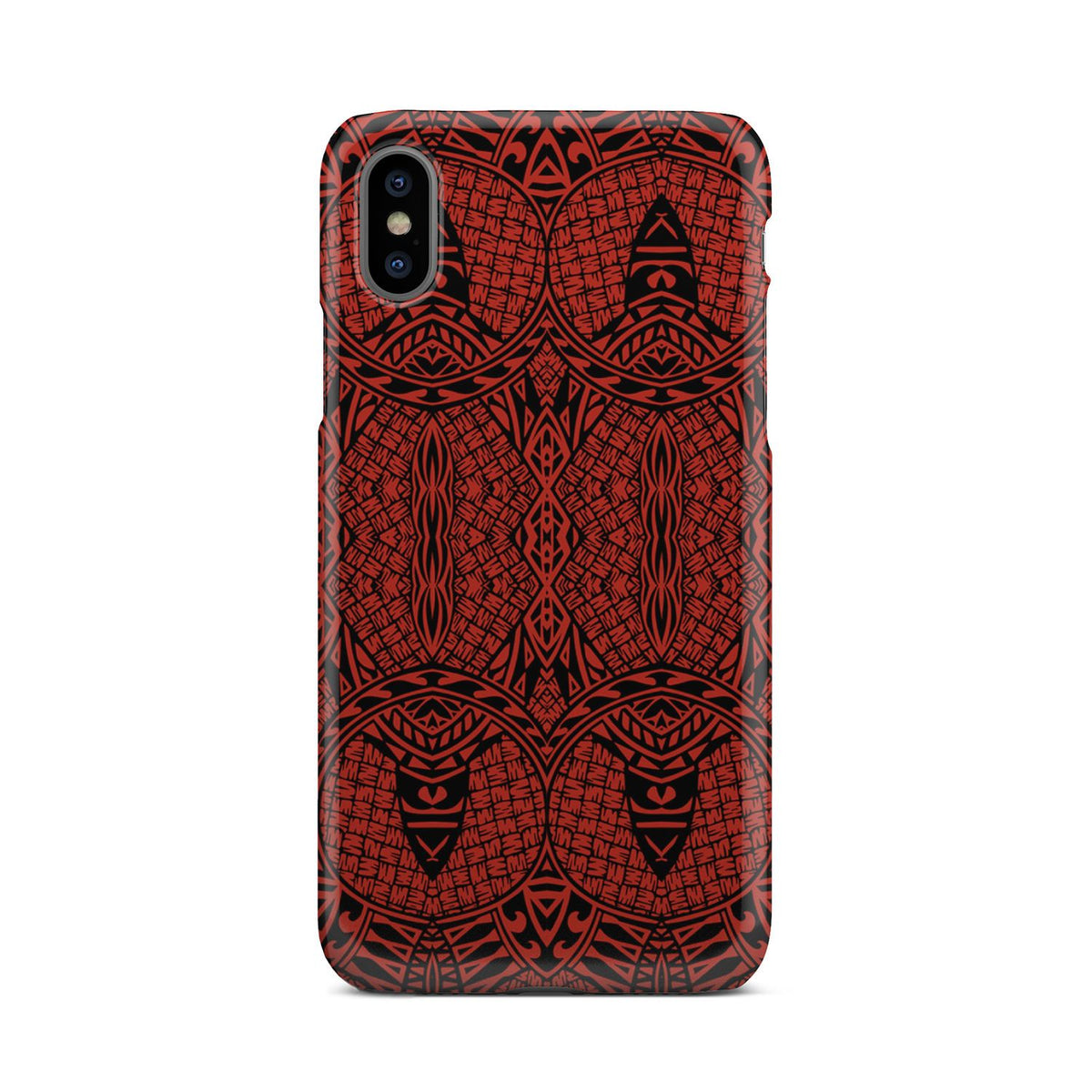 Polynesian Phone Case Red iPhone X - Polynesian Pride