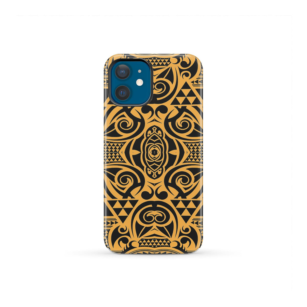 Polynesian Tough Case Yellow Black iPhone 12 Mini - Polynesian Pride