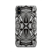 Polynesian Tribal Tough Case White And Black iPhone Xs - Polynesian Pride