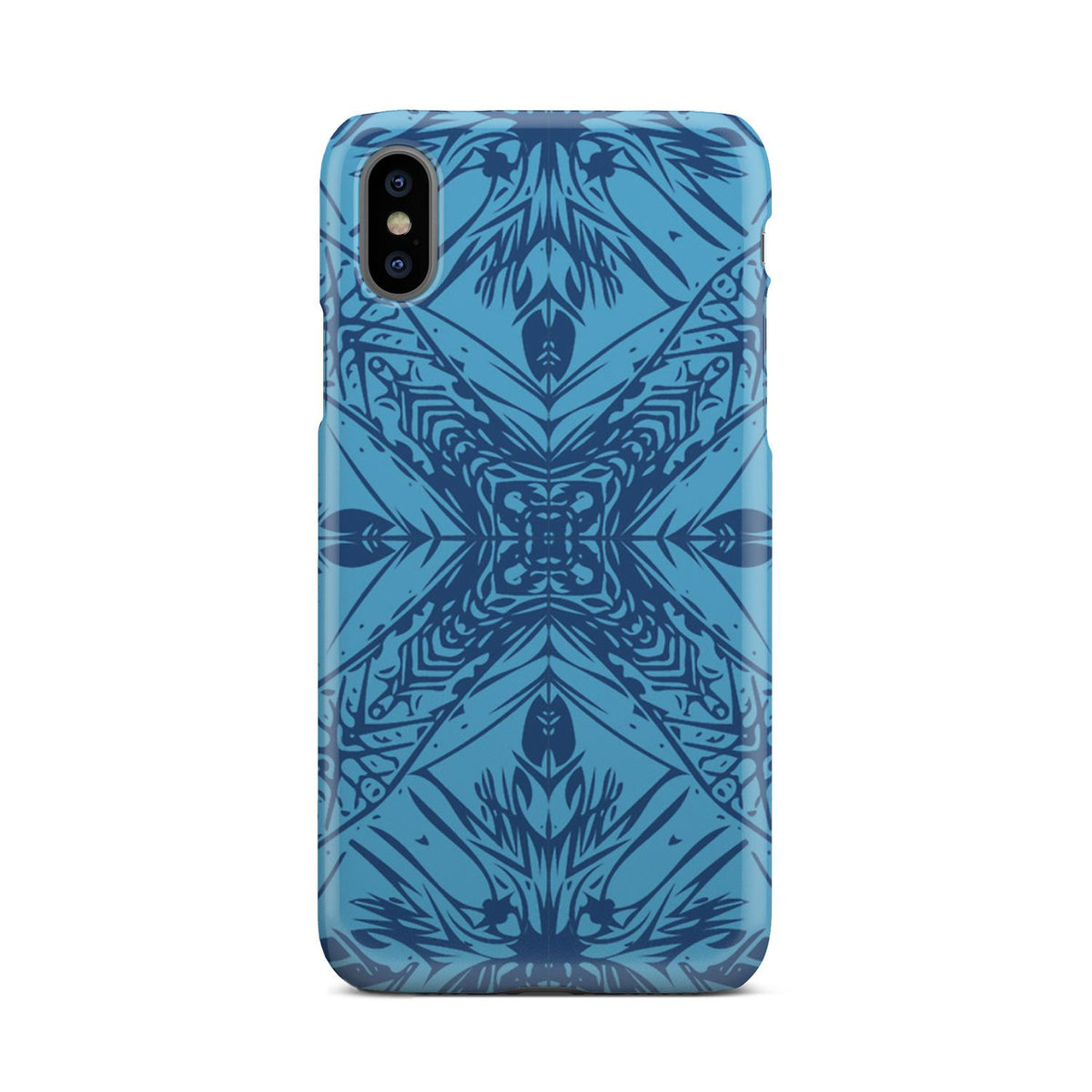 Polynesian Phone Case Blue iPhone X - Polynesian Pride