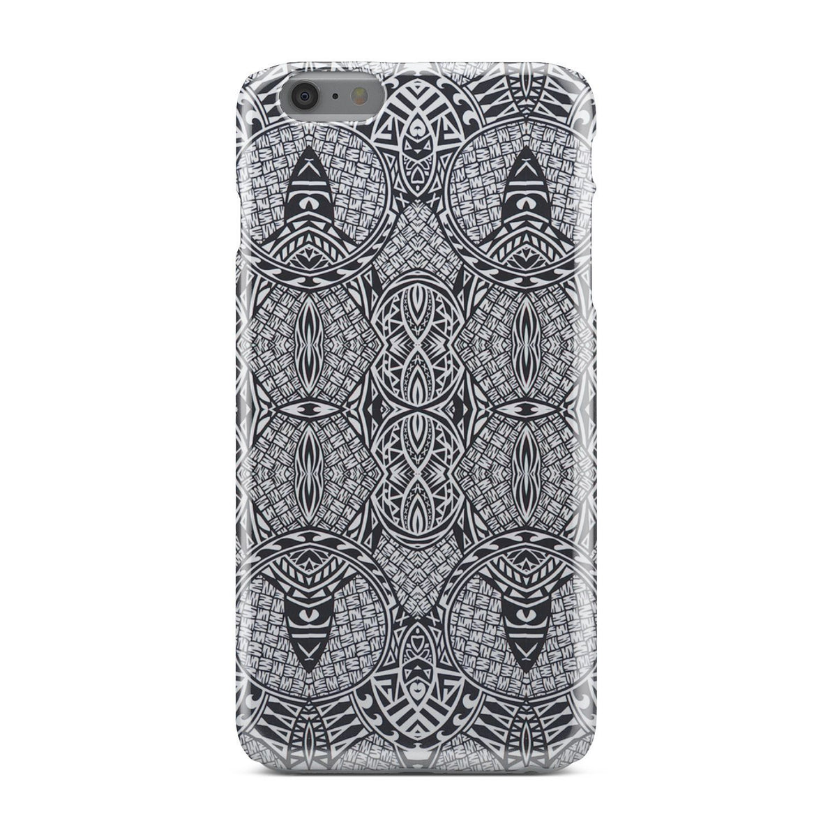 Polynesian Phone Case Black And White iPhone 6s Plus - Polynesian Pride