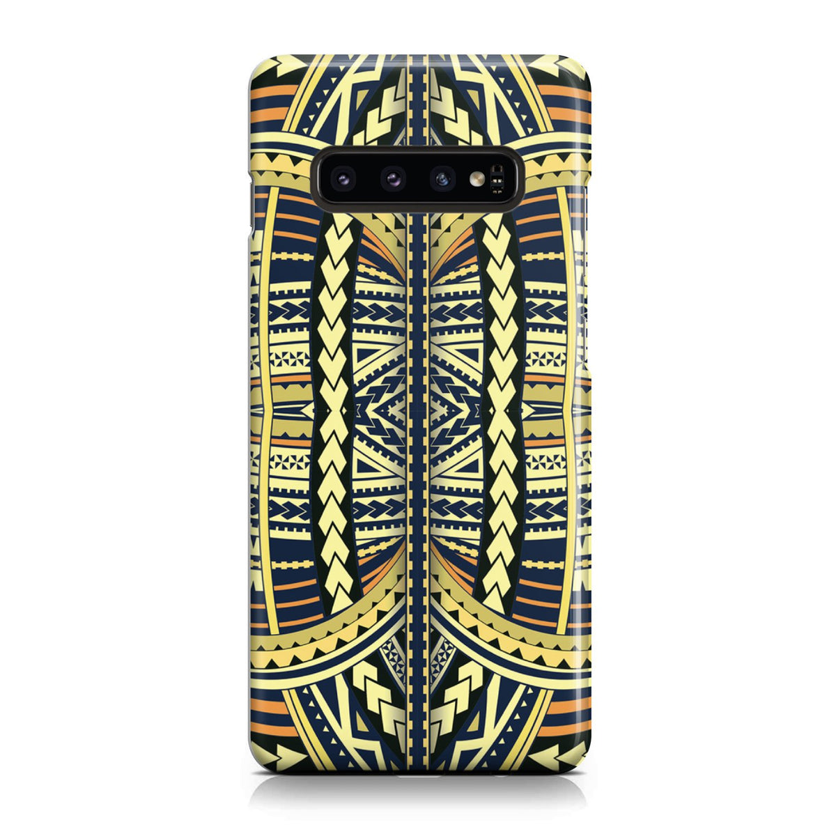 Polynesian Phone Case Yellow Samsung Galaxy S10 - Polynesian Pride