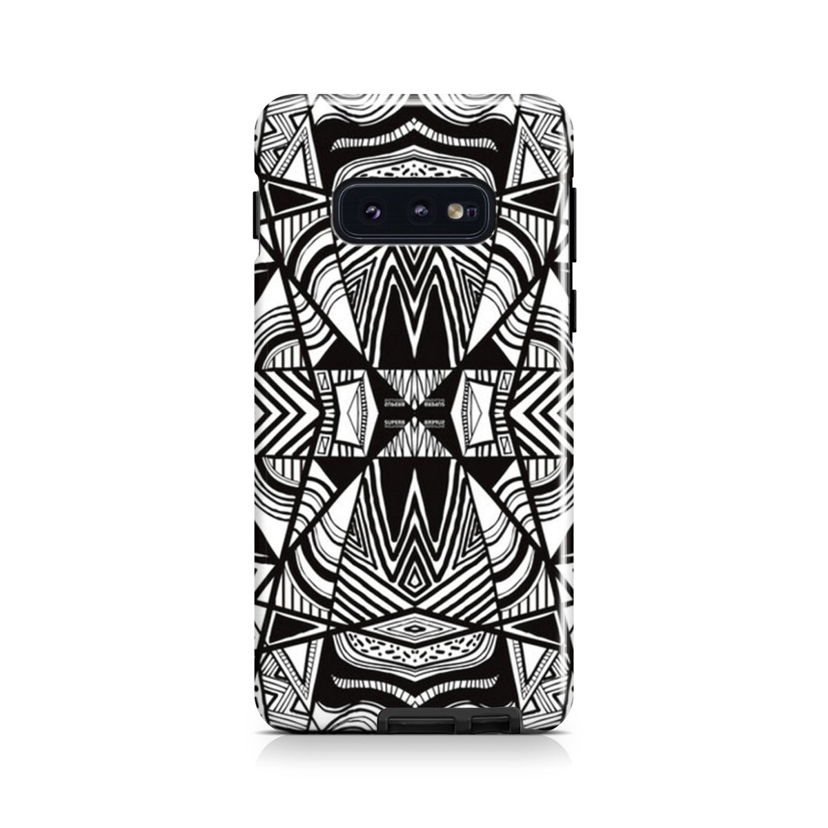 Polynesian Tribal Tough Case White And Black Samsung Galaxy S10e - Polynesian Pride