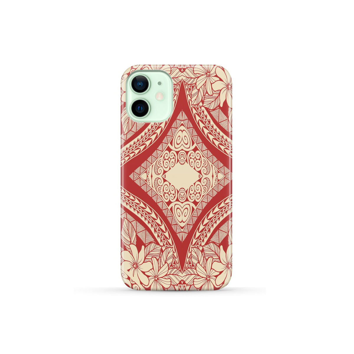 Polynesian Phone Case Red And Yellow iPhone 12 Mini - Polynesian Pride