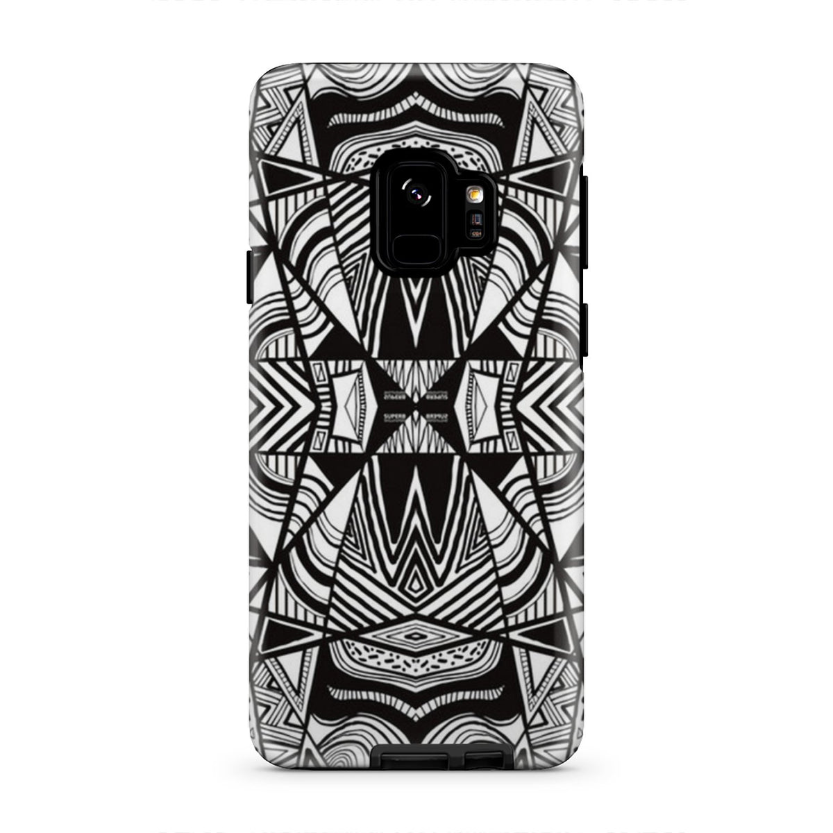 Polynesian Tribal Tough Case White And Black Samsung Galaxy S9 - Polynesian Pride
