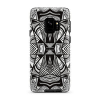 Polynesian Tribal Tough Case White And Black Samsung Galaxy S9 - Polynesian Pride