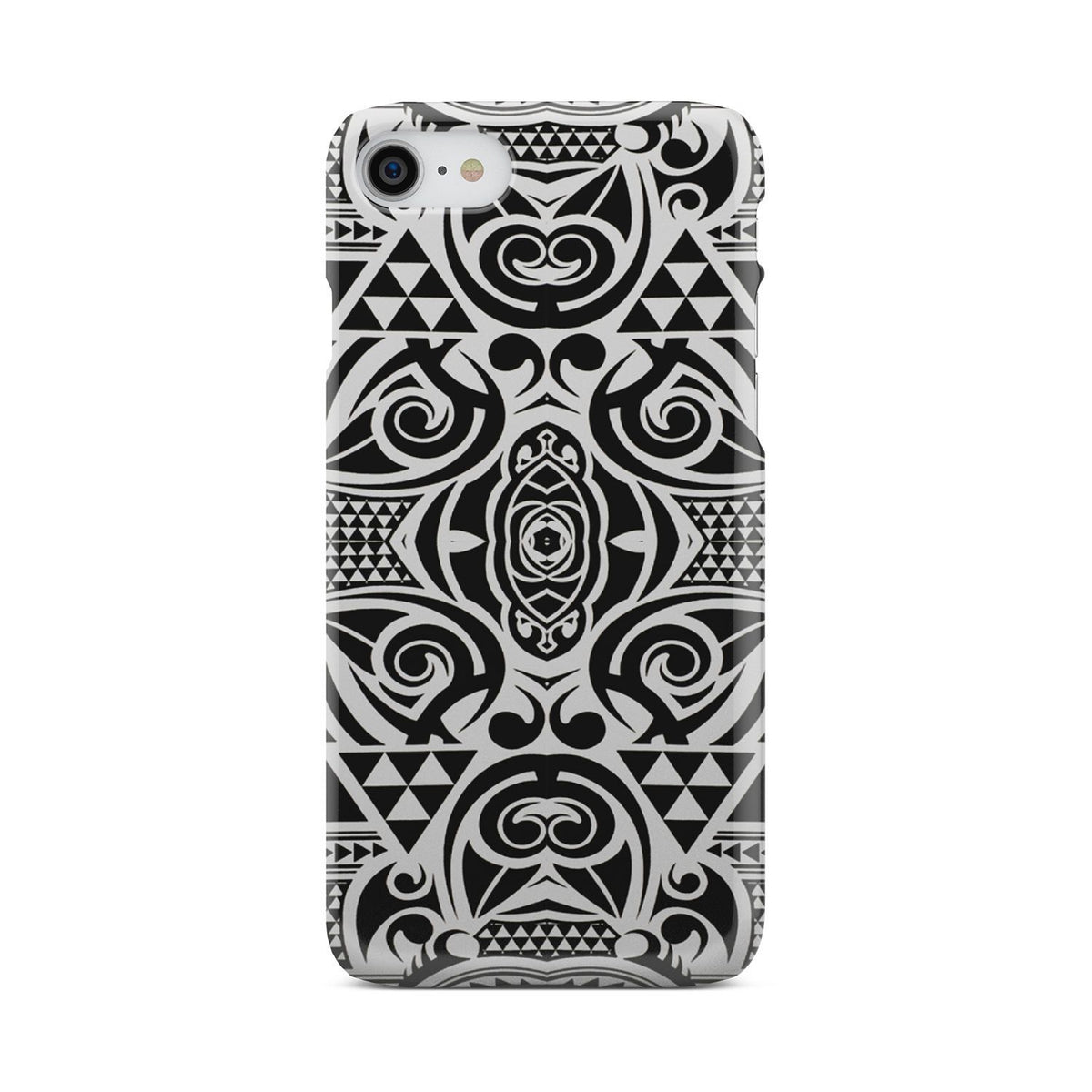 Polynesian Tribal Phone Case Black White iPhone 7 - Polynesian Pride
