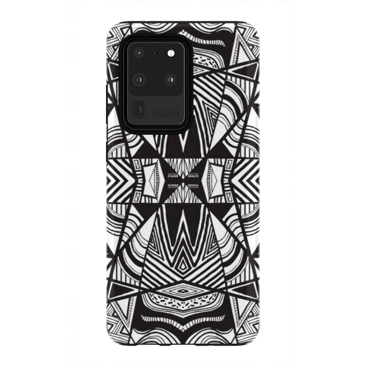 Polynesian Tribal Tough Case White And Black Samsung Galaxy S20 Ultra - Polynesian Pride