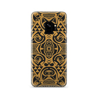 Polynesian Phone Case Yellow Black Samsung Galaxy S9 - Polynesian Pride