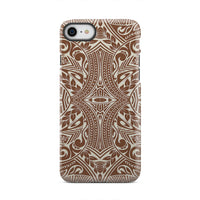 Polynesian Tribal Tough Case Brown iPhone 8 - Polynesian Pride