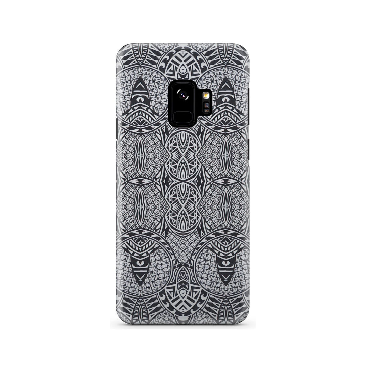 Polynesian Phone Case Black And White Samsung Galaxy S9 - Polynesian Pride