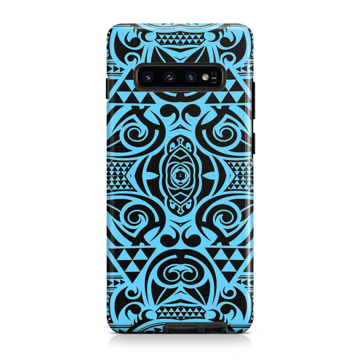 Polynesian Tough Case Grown Blue White Samsung Galaxy S10 - Polynesian Pride