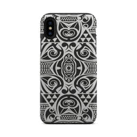 Polynesian Tribal Tough Case Black White - Polynesian Pride