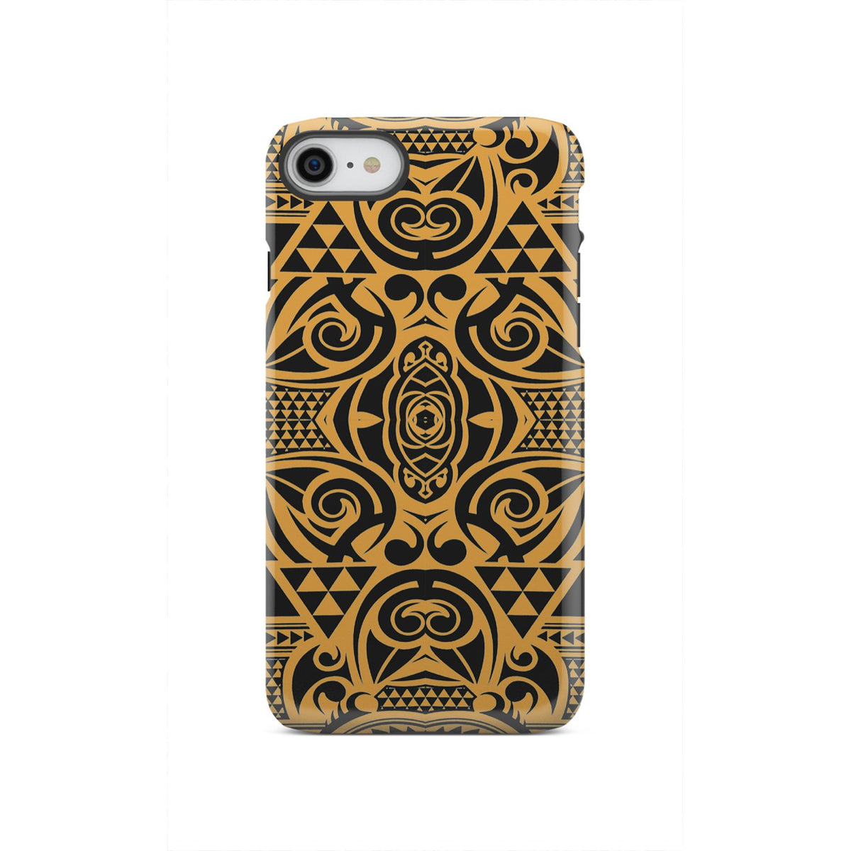 Polynesian Tough Case Yellow Black iPhone SE 2020 - Polynesian Pride