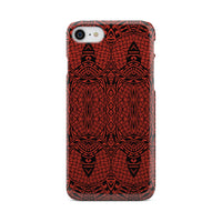 Polynesian Phone Case Red iPhone 8 - Polynesian Pride