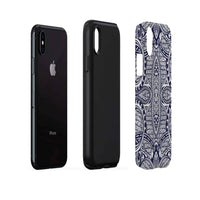 Polynesian Tough Case Blue And White - Polynesian Pride