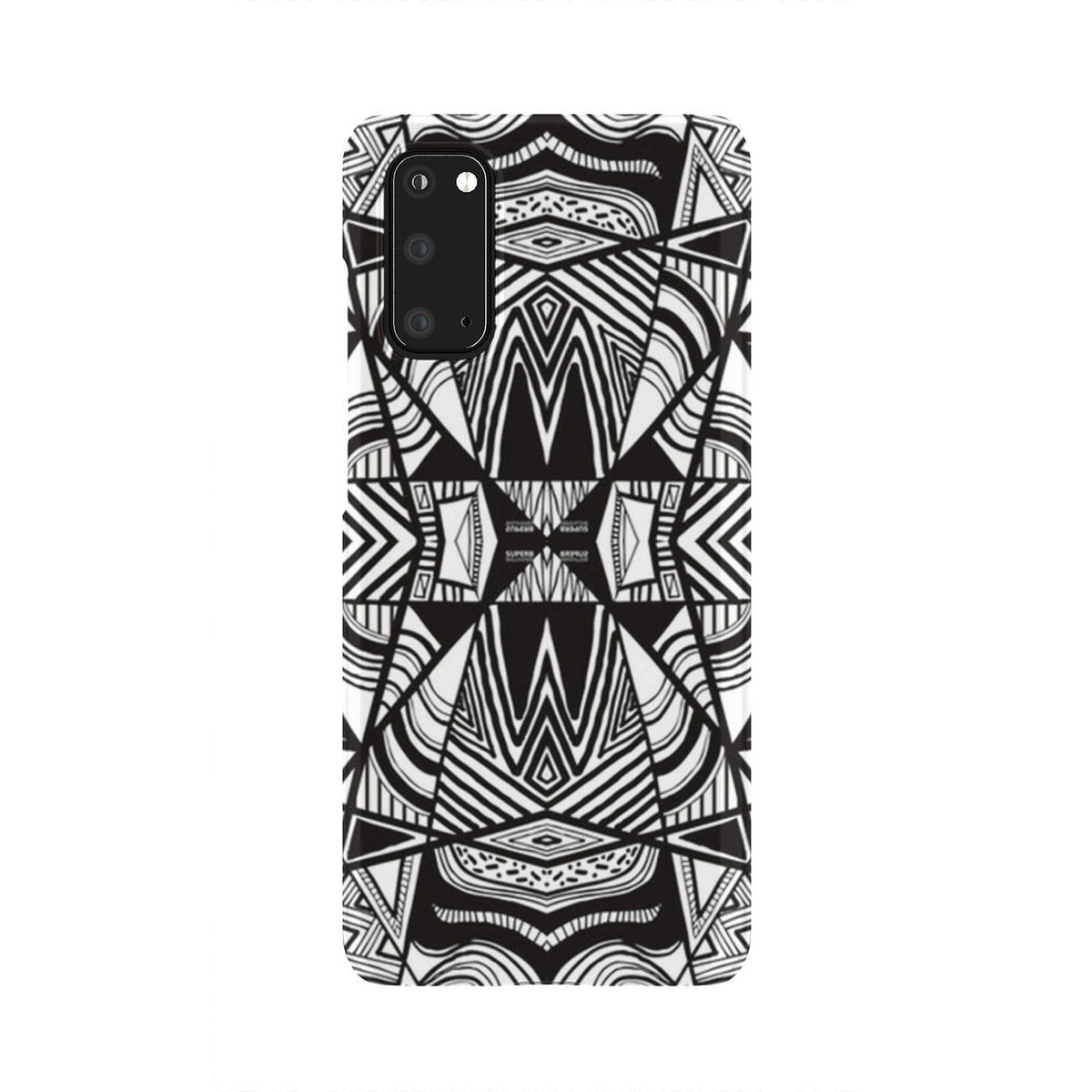 Polynesian Tribal Phone Case White And Black Samsung Galaxy S20 - Polynesian Pride