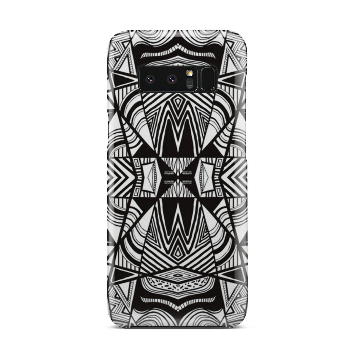 Polynesian Tribal Phone Case White And Black Samsung Galaxy Note 8 - Polynesian Pride