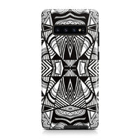 Polynesian Tribal Tough Case White And Black Samsung Galaxy S10 - Polynesian Pride