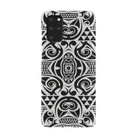 Polynesian Tribal Phone Case Black White Samsung Galaxy S20 Plus - Polynesian Pride