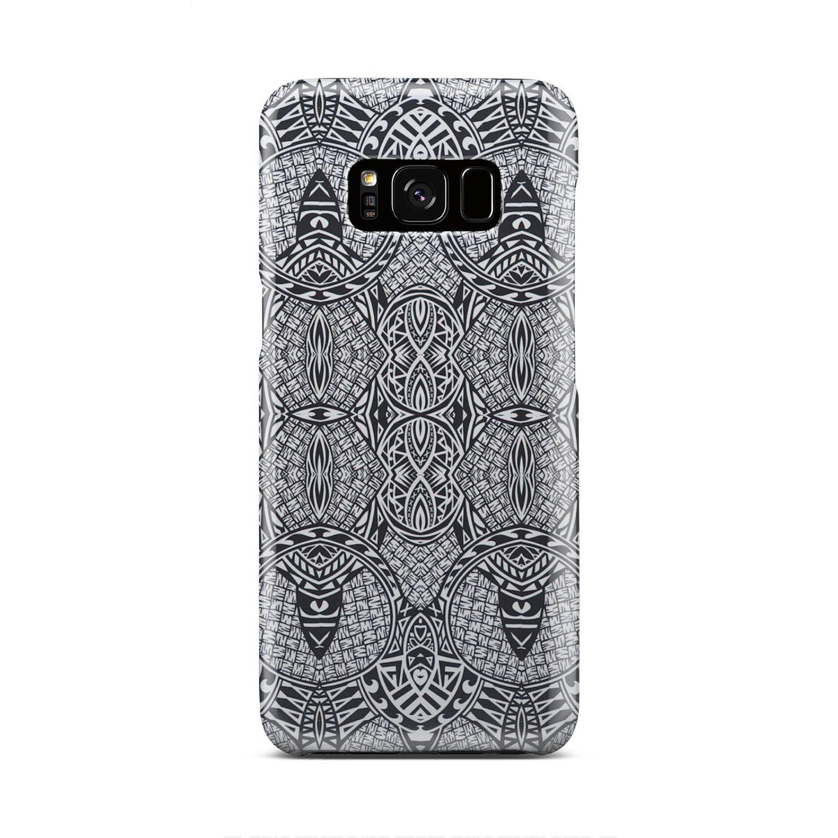 Polynesian Phone Case Black And White Samsung Galaxy S8 - Polynesian Pride