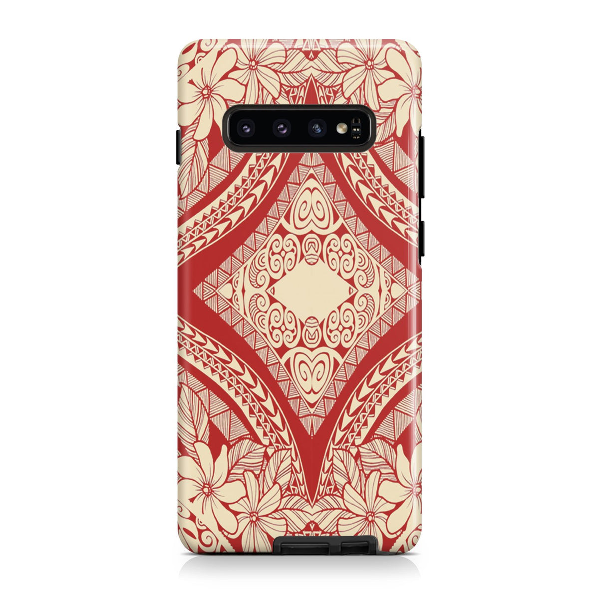 Polynesian Tough Case Red And Yellow Samsung Galaxy S10 - Polynesian Pride