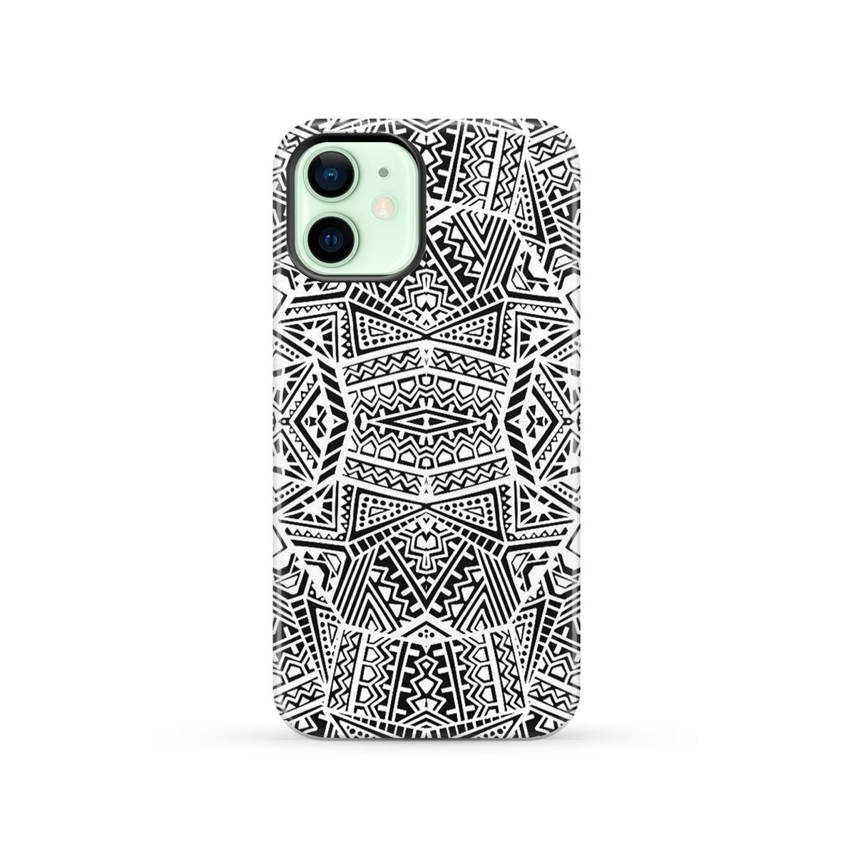 Polynesian Tough Case White And Black iPhone 12 - Polynesian Pride