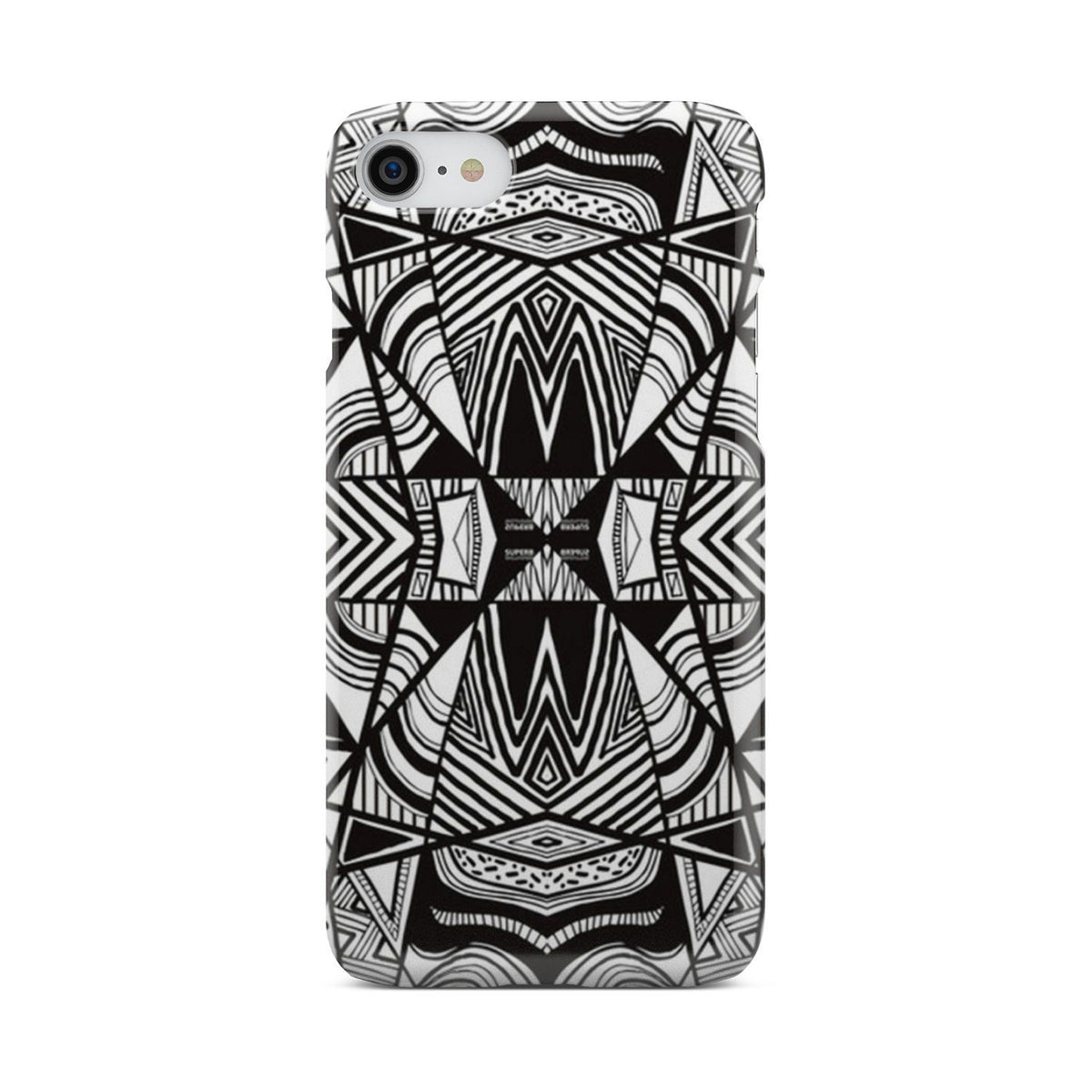 Polynesian Tribal Phone Case White And Black iPhone 7 - Polynesian Pride