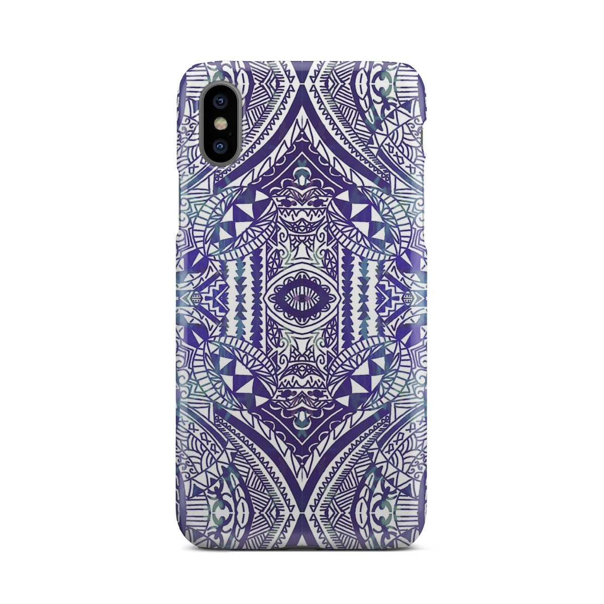 Polynesian Phone Case Violet iPhone X - Polynesian Pride