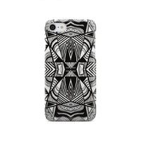 Polynesian Tribal Phone Case White And Black iPhone SE 2020 - Polynesian Pride
