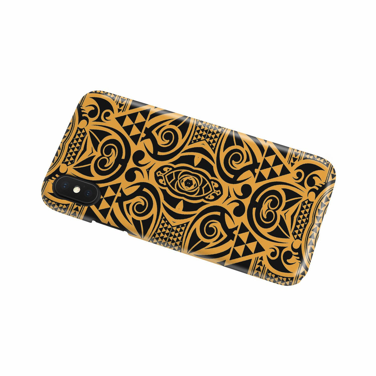 Polynesian Phone Case Yellow Black - Polynesian Pride