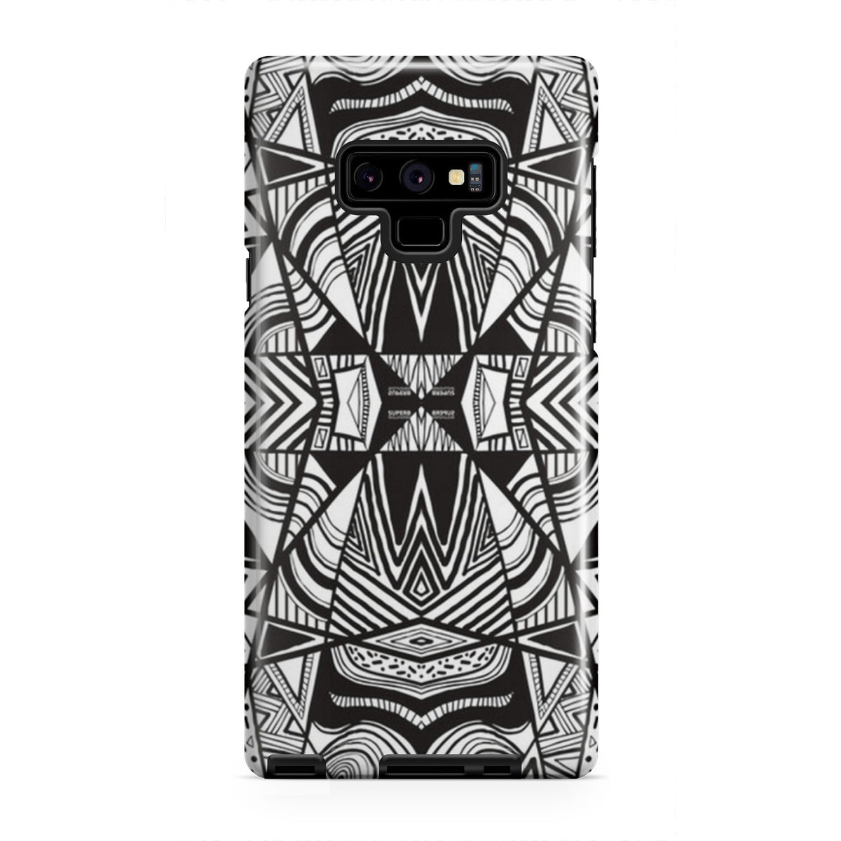 Polynesian Tribal Tough Case White And Black Samsung Galaxy Note 9 - Polynesian Pride