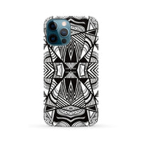 Polynesian Tribal Phone Case White And Black iPhone 12 Pro Max - Polynesian Pride