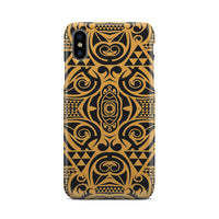 Polynesian Phone Case Yellow Black iPhone X - Polynesian Pride